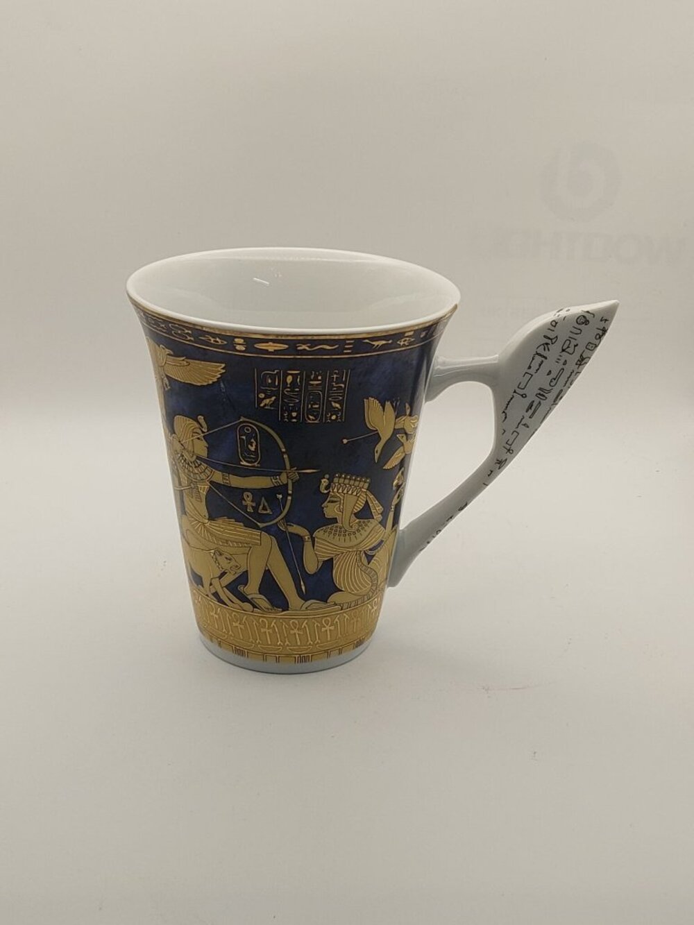 Vintage Fathi Mahmoud Egyptian Limoges Porcelain Mug